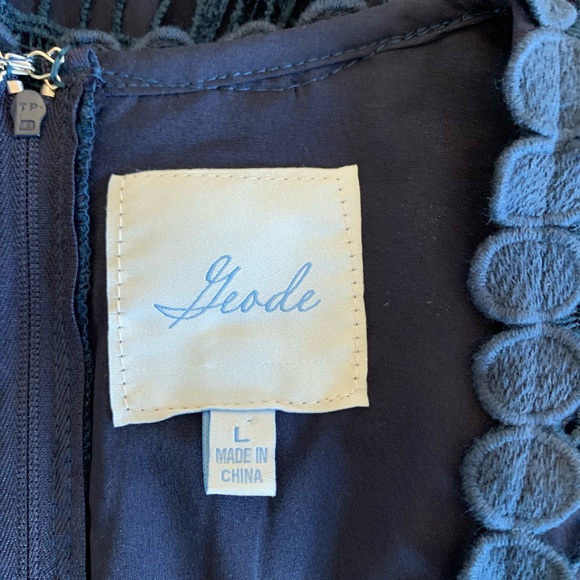 ModCloth Geode Esteemed Elegance Lace Blue Dress - Picture 9 of 11